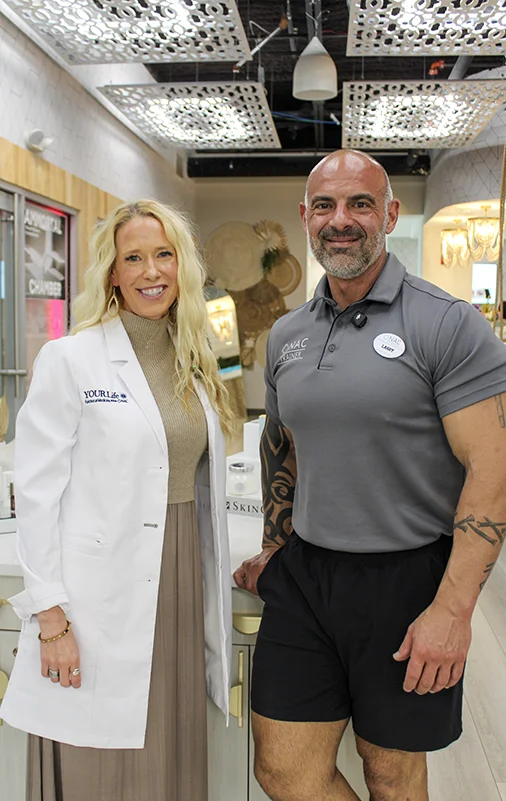 Dr. Meg in consultation with a male patient at YOUR.Life